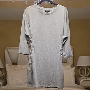 Topshop Gray Mini Dress
